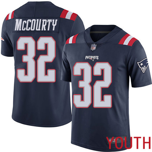 New England Patriots Football #32 Rush Vapor Limited Navy Blue Youth Devin McCourty NFL Jersey->women nfl jersey->Women Jersey